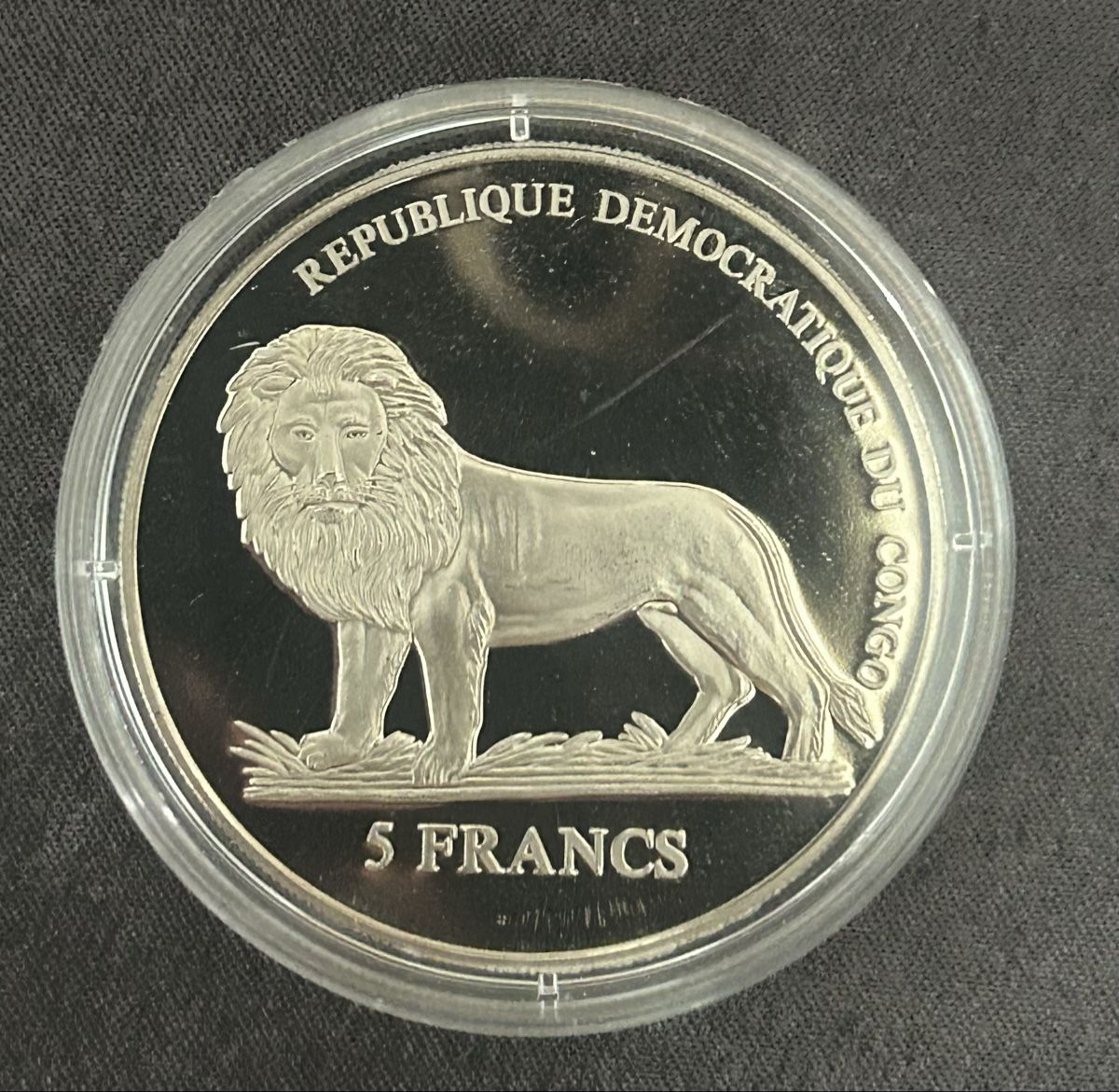 Alle Münzen: Kongo — 5 Francs Schweizer Garde – Neu und originalverpackt aus Gossau SG von Gallus00 1