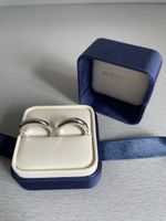 Zwei Bucherer Zusteckringe 18K WG Grösse 53 und 55