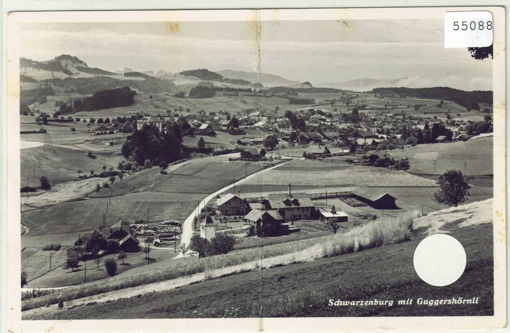 Cartoline postali: Schwarzenburg mit Guggershörnli – Difettoso da Ettingen venduto da Kartenplanet