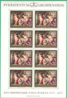 Kleinbogen  Peter Paul Rubens   1976    postfrisch