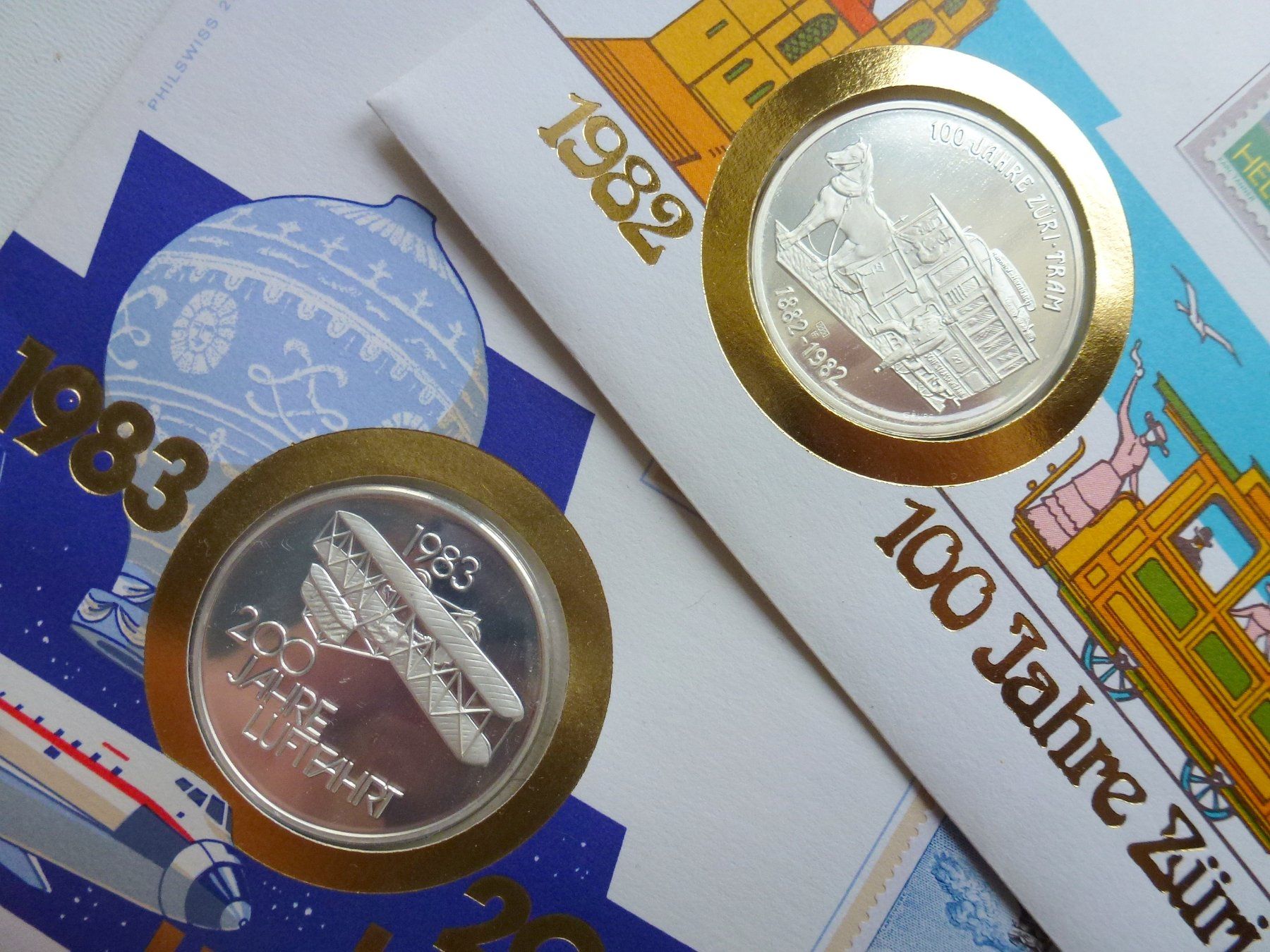 Alle Münzen: SILBER ++ 5 Stück Silber Numisbriefe 1982 – Gebraucht aus Walkringen von Casablanca777 5