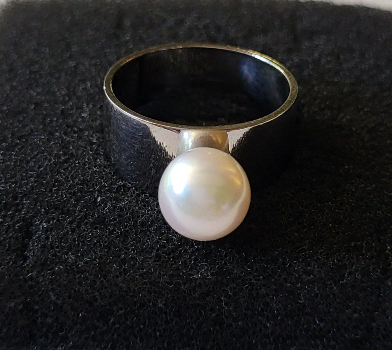 Anelli: 750 Weiss Gold Ring Mit Perle – Usato da Wald ZH venduto da Dasilver 4