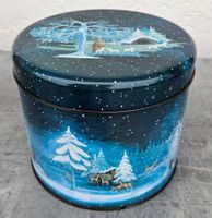 Grosse Keksdose mit winterlichem Motiv