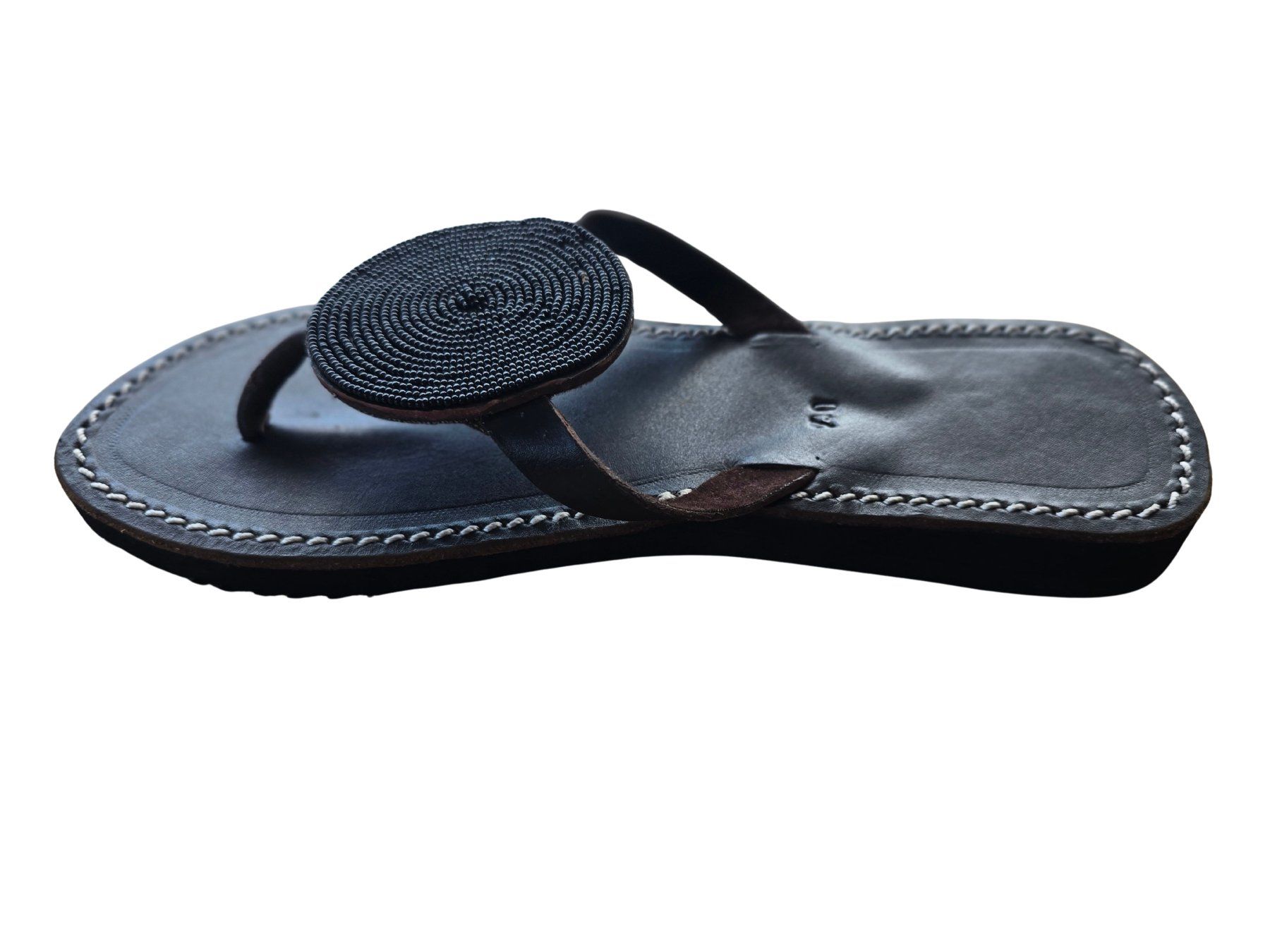 Scarpe da donna: Handgemachte Leder-Sandalen - schwarz 40 🔥 50% SALE – Nuovo e nell'imballaggio originale da Brione s. Minusio venduto da Littleninja 1