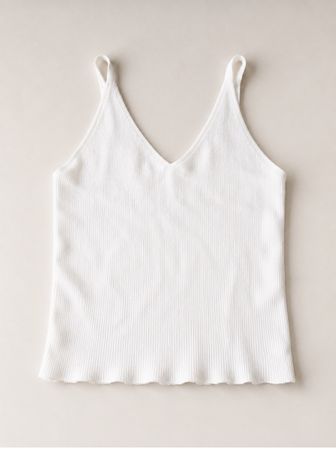 MANGO Rib-Top Weiß Gr. S/XS – nur 1x getragen – wie neu