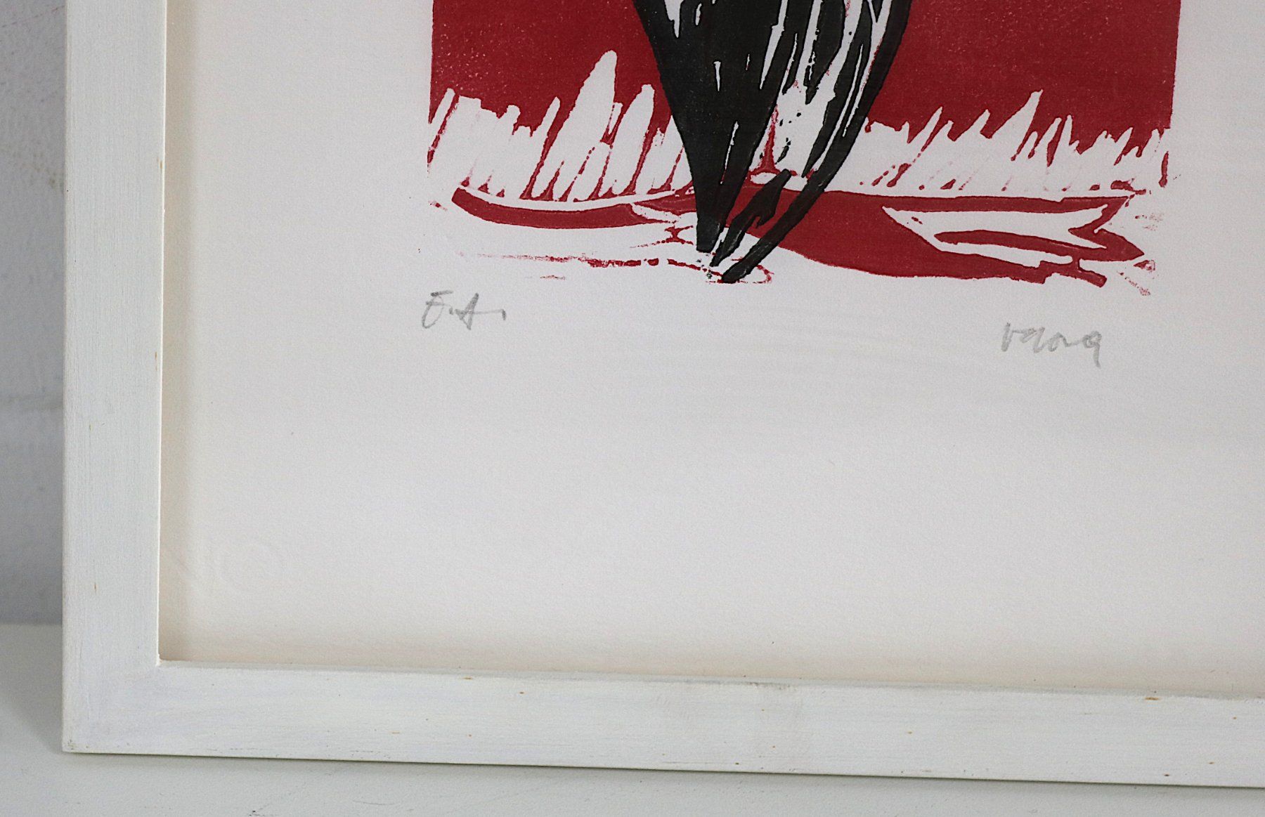 Foto & Immagini: Moderner Kunstdruck in Rot-Schwarz-Weiss – Usato da Volketswil venduto da brockipfannenstil 4