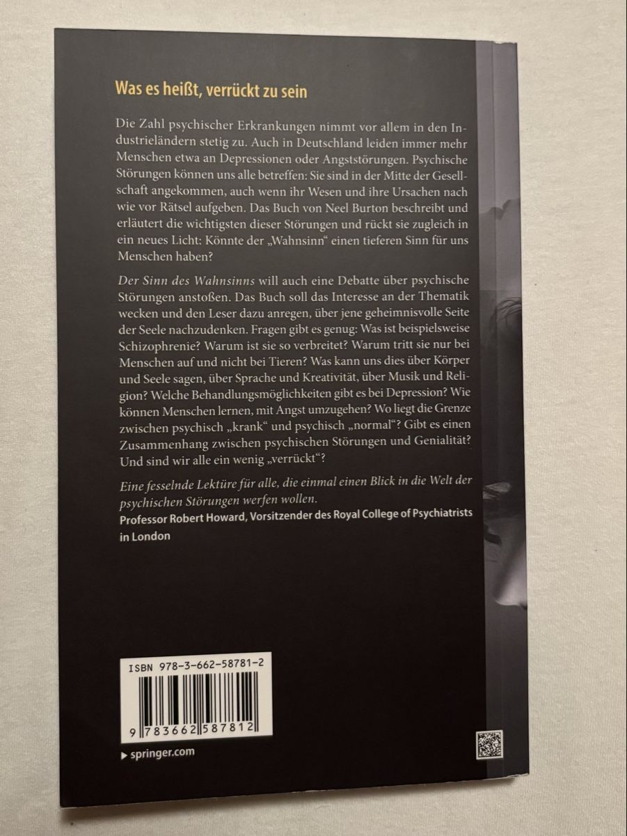 Libri: Buch Der Sinn des Wahnsinns Sachbuch – Nuovo (secondo la descrizione) da Schwende venduto da tan_686w 1