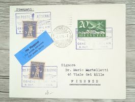 TR105 Enveloppe + Timbre Suisse 1925