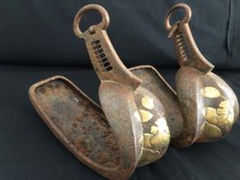 Japan Abumi Samurai Steigbügel stirrups Edo