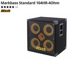 Markbass Standard 104HR – 4 Ohm / 800 W inklusive Originalhü