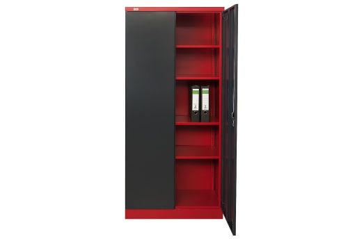 Schränke & Regale: Stahlschrank Moskau anthrazit/rot – Neu und originalverpackt aus Herbertingen von jet-line-e-trade