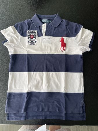 Polo Ralph Lauren striped polo shirt size M custom fit
