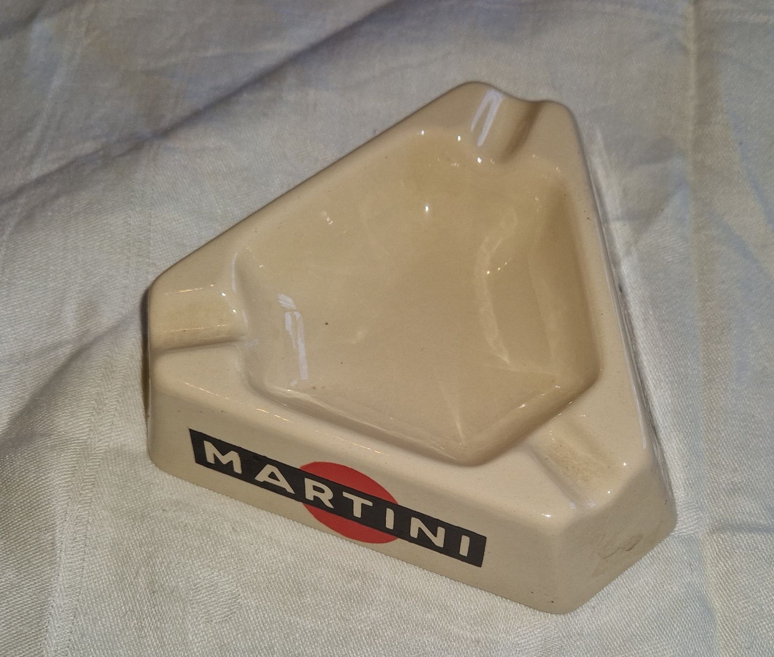 Martini Portacenere: 2x Martini-Aschenbecher . Beige TOP Zustand . – Usato da Willisau venduto da mar_j55v 5