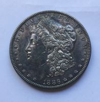 1886 Morgan Dollar -unz Silber