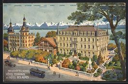 Neuchatel, Hotel Terminus, Hotel des Alp