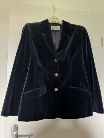 Blazer Hensel und Mortensen Samt dunkelblau guter Zustand