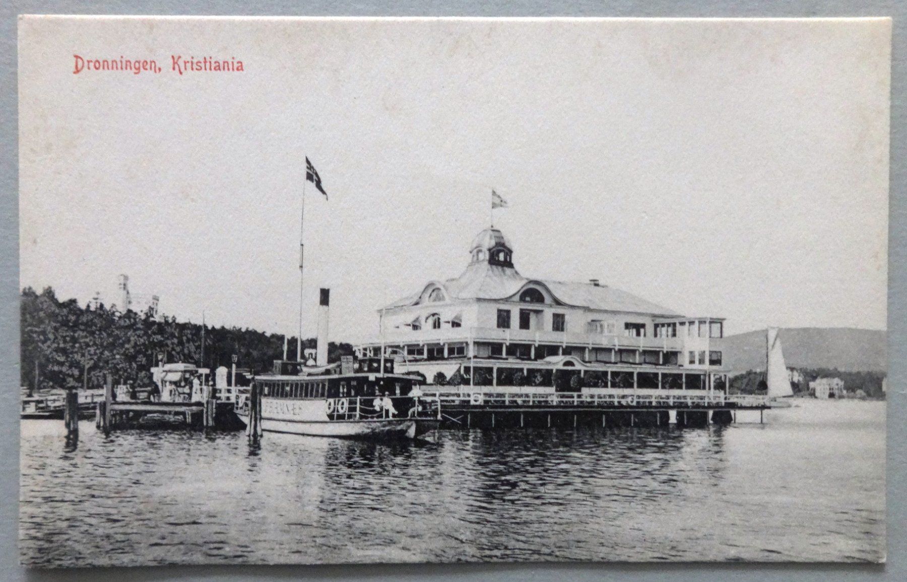Cartoline postali: Dronningen, Kristiania – Usato da Fétigny venduto da Billy2miny