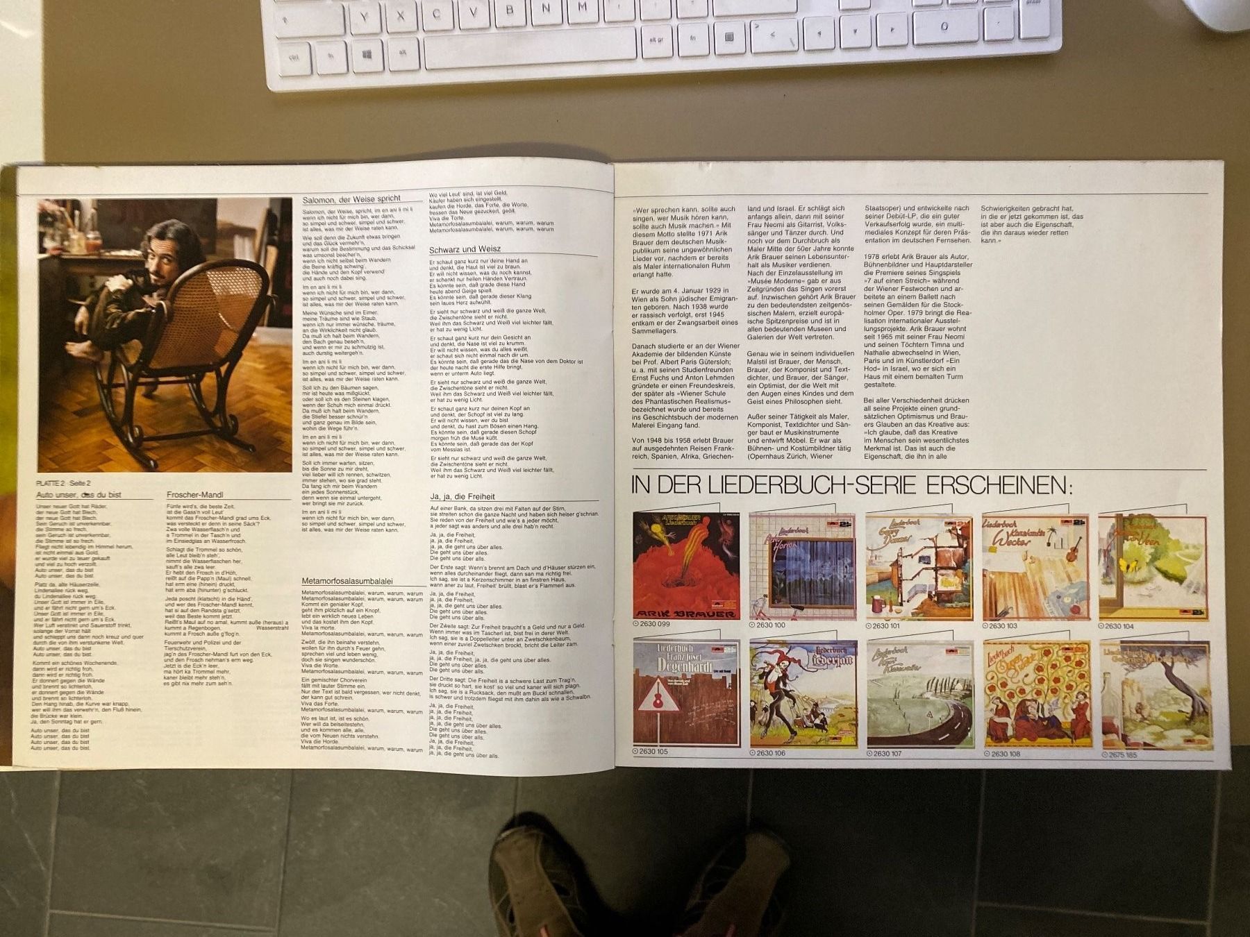 Schallplatten: ARIK BAUER - Liederbuch LP VG / VG+ 2 LP's – Gebraucht aus Abtwil SG von steph61 5