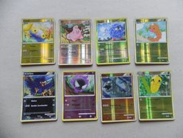 8 Pokémon Sammelkarten 2010 Text Deutsch 30-90 KP glänzend