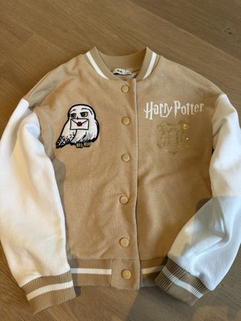 College Jacke Harry Potter beige weiss, Gr.140