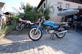 Honda CB125T + Honda CBX550 F2