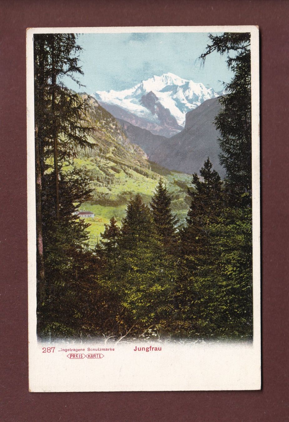 Cartoline postali: JUNGFRAU – Usato da Pully venduto da nicecards