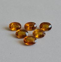* SAPHIRS NATURELS ORANGE-BRUN  de 6,3 x 4,5 mm / 0,70 ct