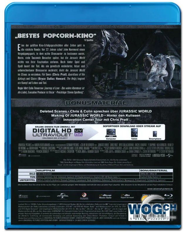 Alle DVDs: Jurassic World Blu-ray – Neu (gemäss Beschreibung) aus Dällikon von Mixmaster0 1
