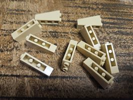 lego 2449 lot de 10 pièces Tan Slope, Inverted 75 2 x 1 x 3