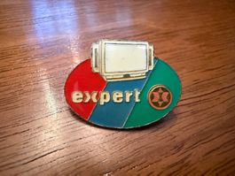 Anstecknadel Expert Logo Fernseher gebraucht Serie Nr.1