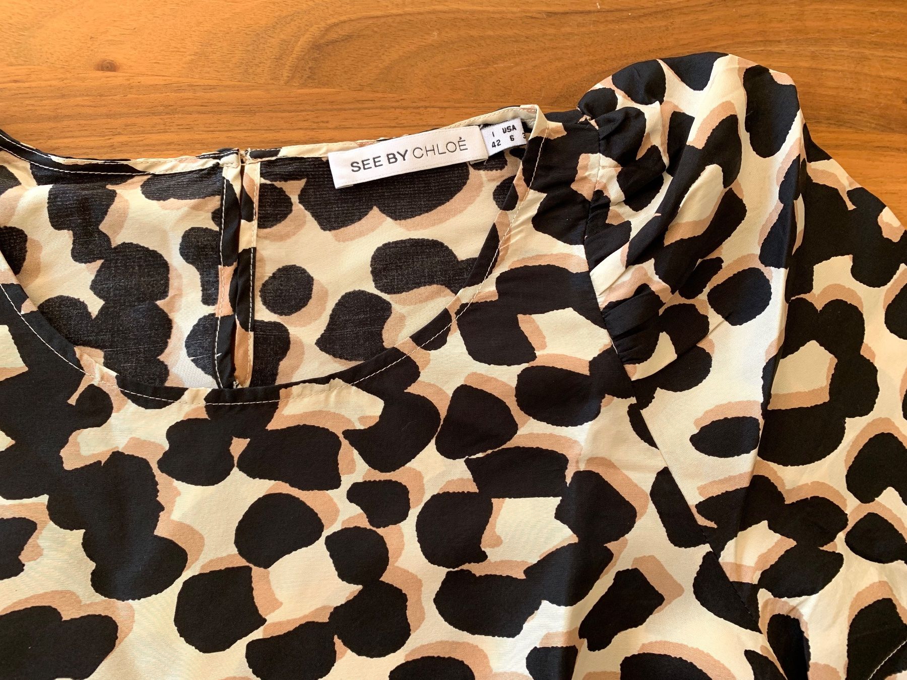 Chloé Camicette: SEE By Chloé Seidenbluse Leoprint Gr. 38 – Nuovo (secondo la descrizione) da Meiringen venduto da snahhanssnah 1