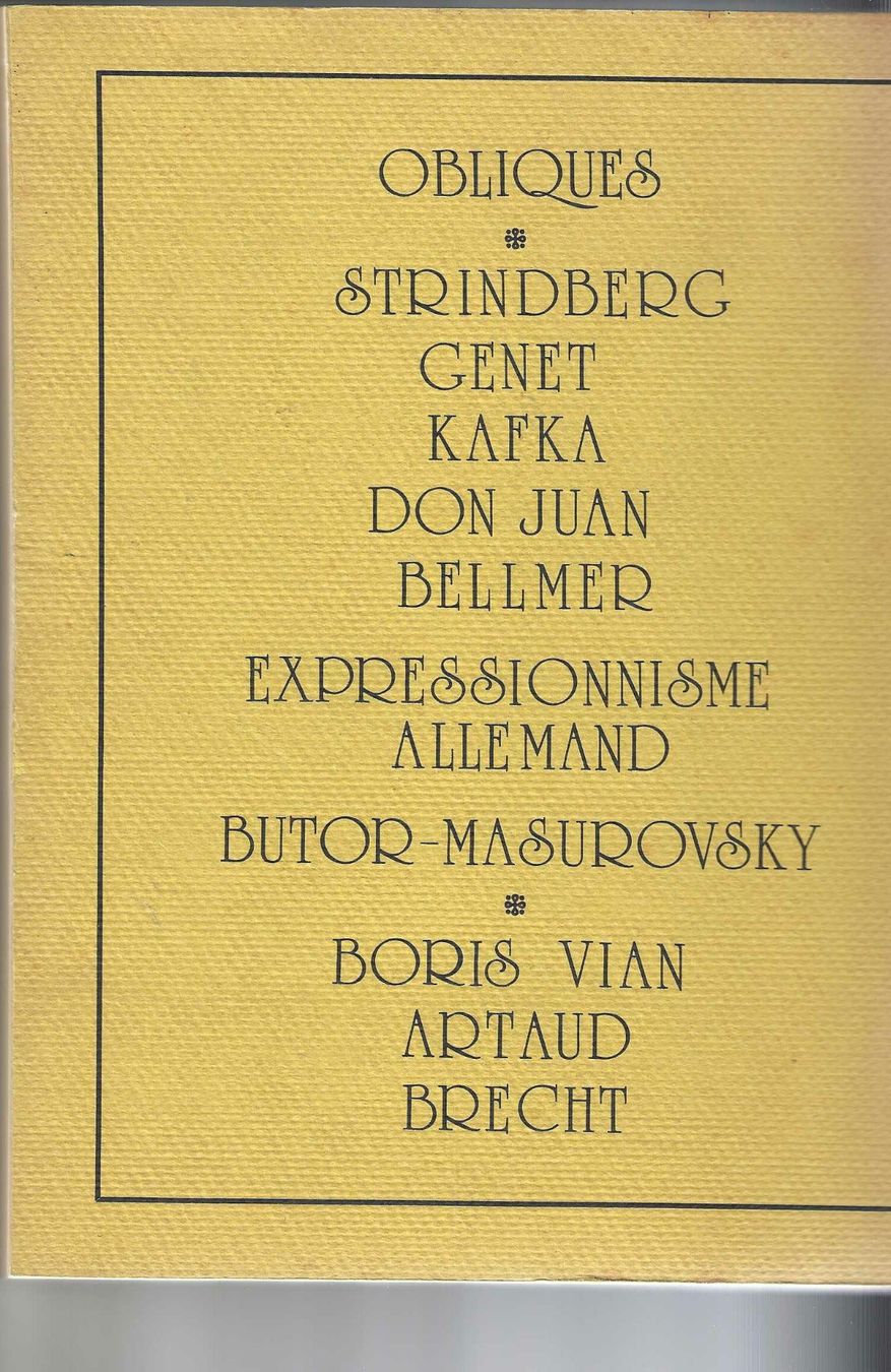 Livres: Obliques Numéro 6-7 - L'Expressionisme Allemand – D'occasion à Genève par CDLPBookS 1