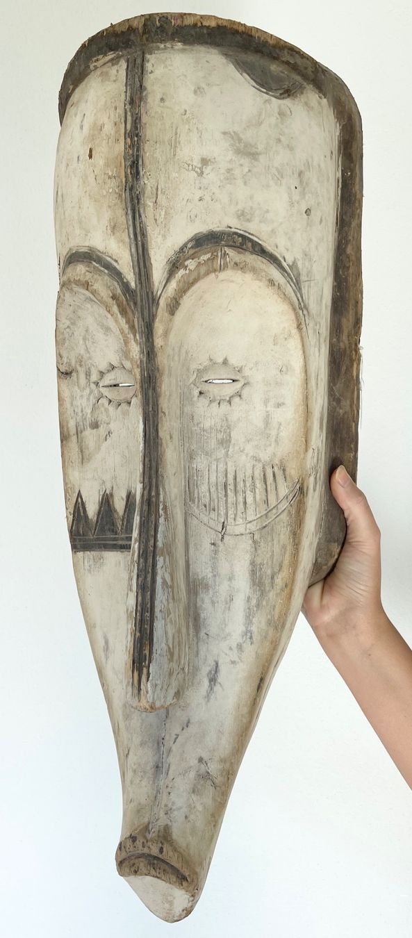 Skulpturen & Statuen: XXL alte Fang Maske Gabun Höhe 63 cm Top Stück – Gebraucht aus Rüthi (Rheintal) von Kunsthaus777 8