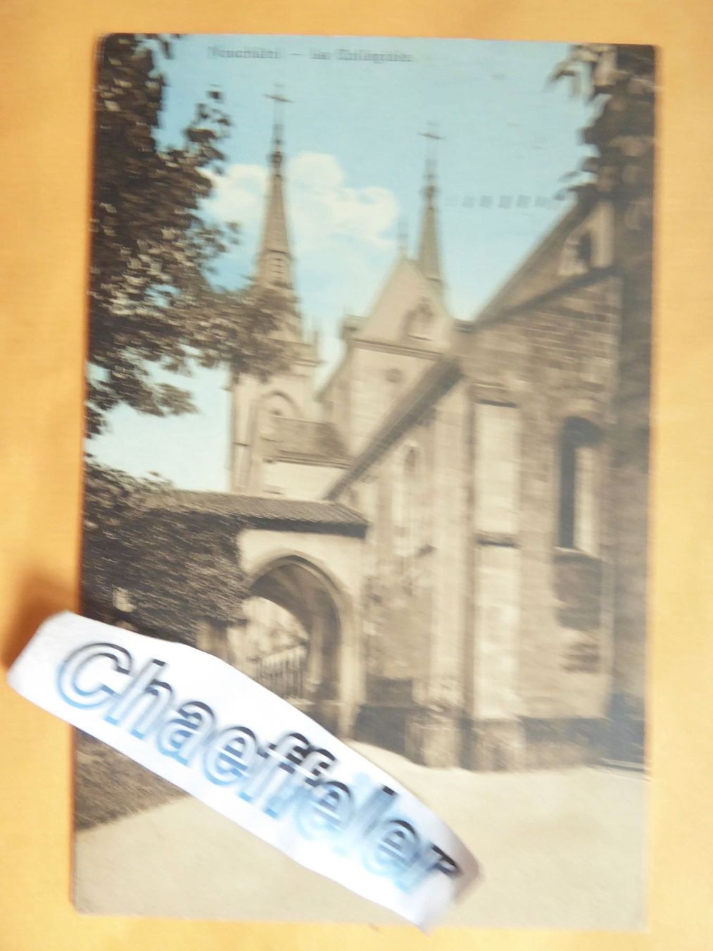 Ansichtskarten: 1917 Neuchatel - La Collégiale – Gebraucht aus Zürich von Chaeffeler