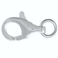 10 Stück Karabinerverschluss 925 Sterling Silber 10x6mm