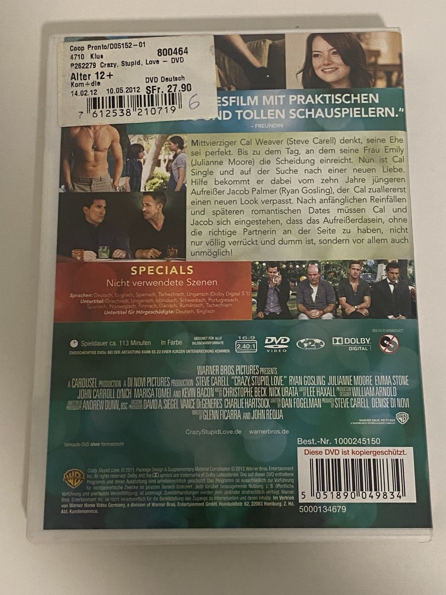 Tutti i DVDs: DVD Crazy, Stupid, Love. – Usato da Oensingen venduto da mig_99db 1