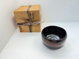 Teeschale Japan Chawan Keramik-  20. Jh. „Raku"