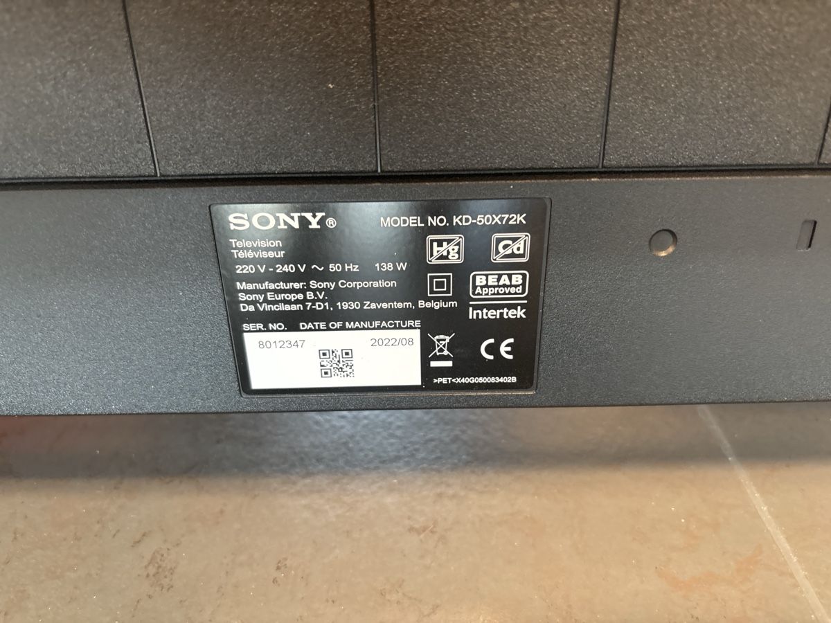 Sony Fernseher: Sony KD-50X72K (50 Zoll) TV - Top Zustand, fast ungebraucht – Gebraucht aus Zürich von ali_l7mg 1