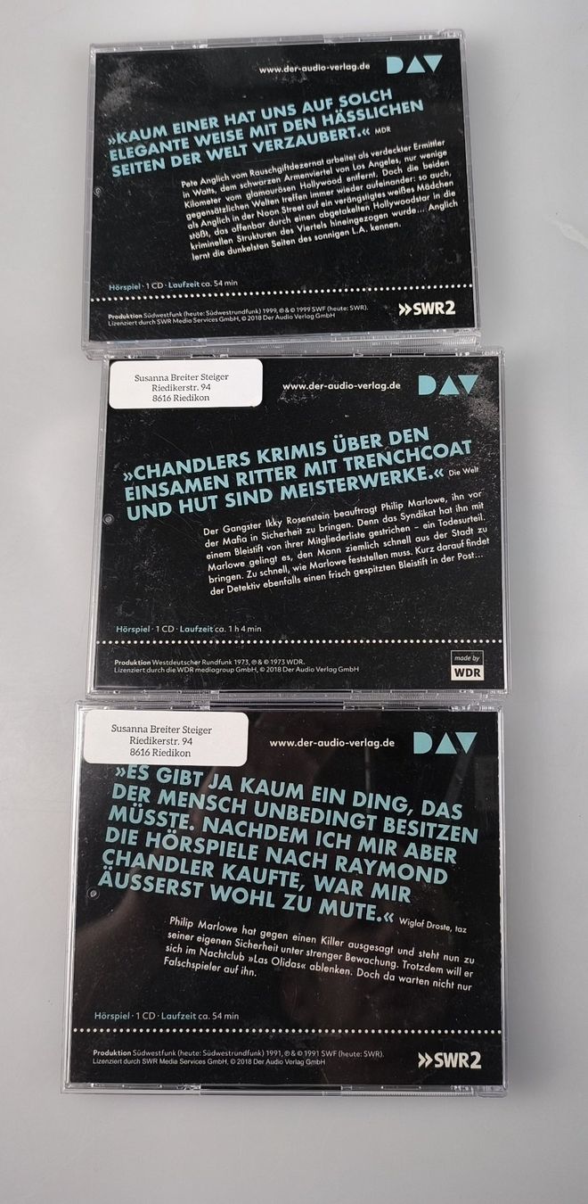 CDs: Raymond Chandler: Das Gesetz der Strasse – D'occasion à Rüti ZH par Restwert_Rueti_ZH 2