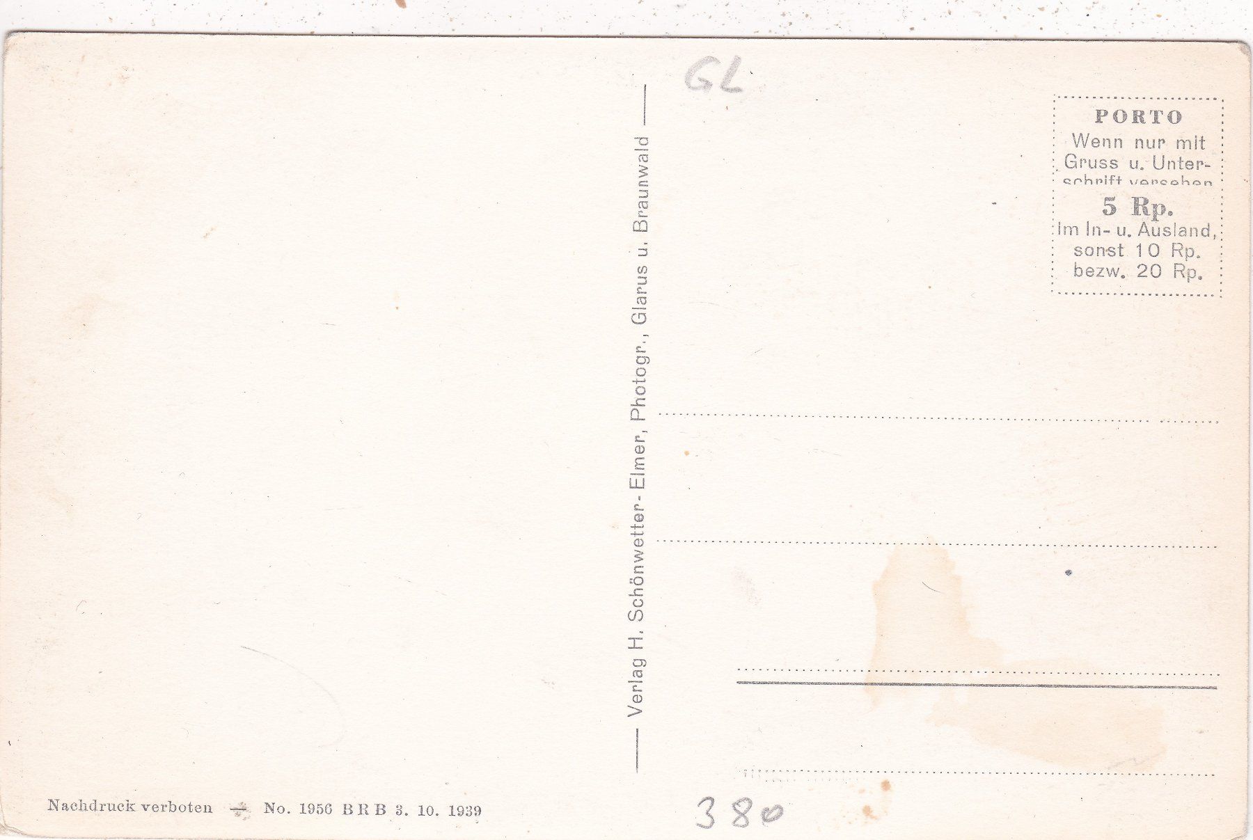 Cartoline postali: Kerenzerstrasse mit Glärnischkette und Rautispitz altes Auto – Usato da Herisau venduto da Lisegrat2008 1
