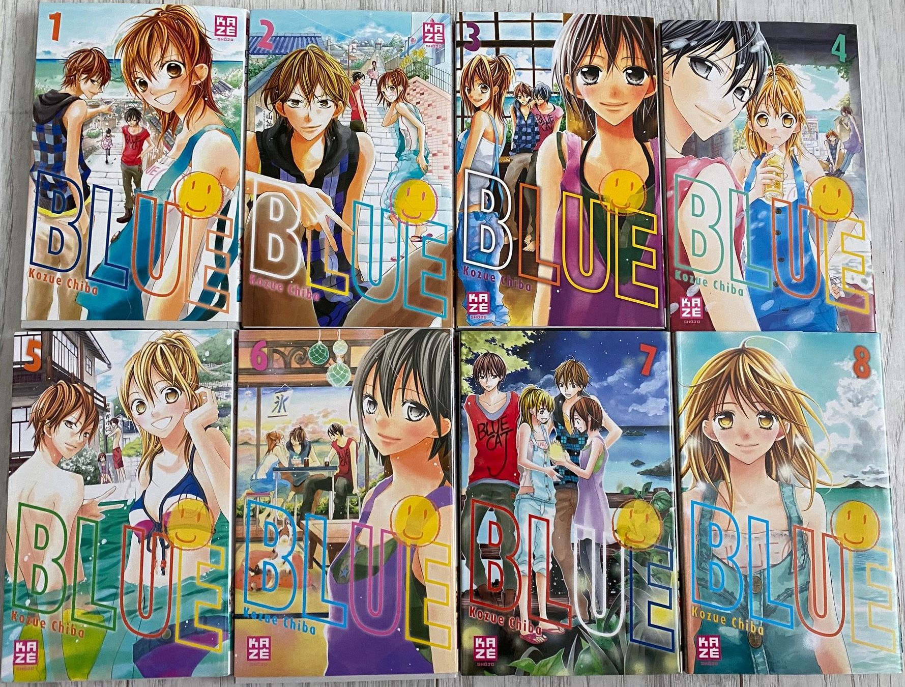 Fumetti: Manga -  Blue - numéros 1 à 8 série terminée – Nuovo (secondo la descrizione) da Geneveys-Coffrane venduto da Momoali