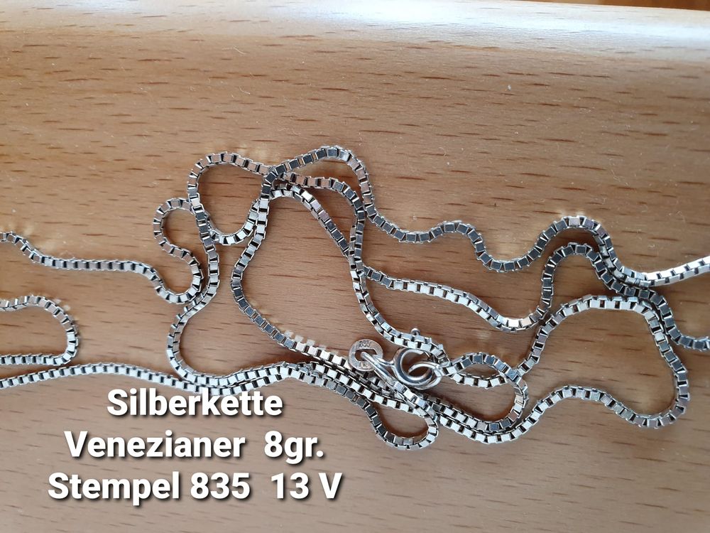 NKlaus Venezianerkette 925 Silber – 42 Cm, Filigran 1,0 Mm, Elegantes Collier Für Alltag & Besondere Anlässe