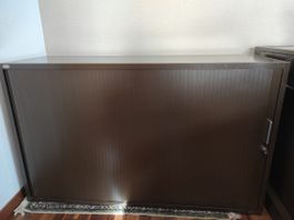 LISTA Aktenschrank mit Rollladen braun gebraucht