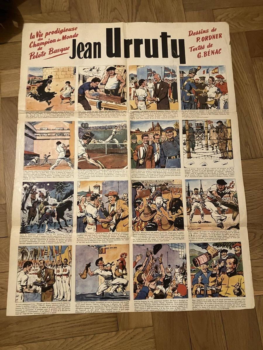Poster & Bilder: Affiche pelote basque  – Gebraucht aus Geneve von pie_ly9v