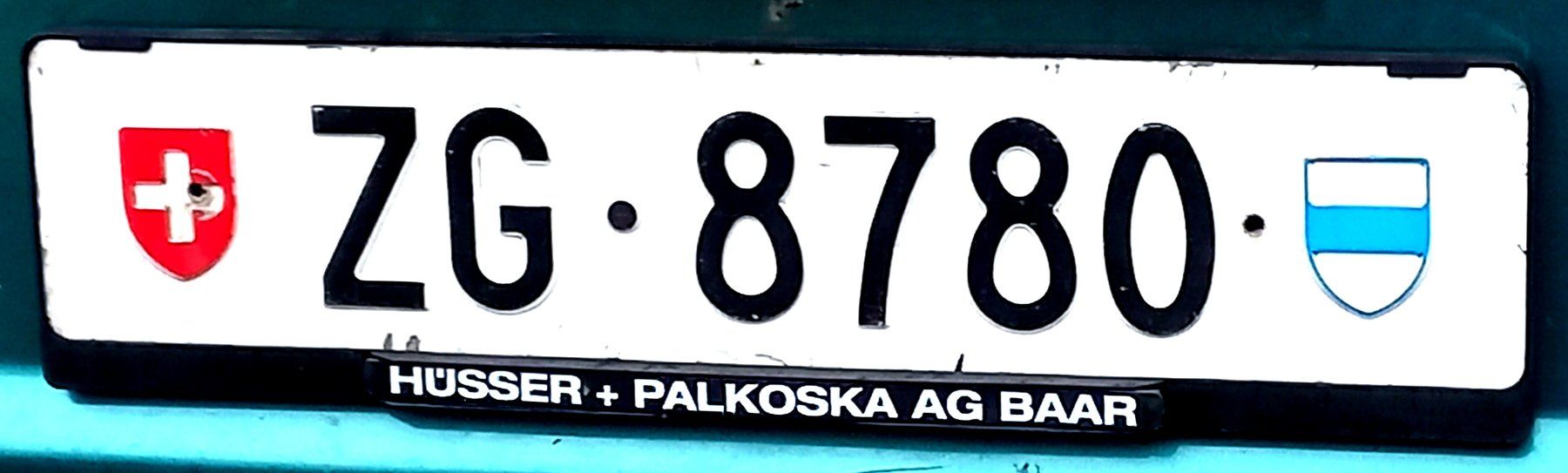 Insegne: Zuger Kontrollschild 4 stellig – Usato da Baar venduto da 2cvbaar