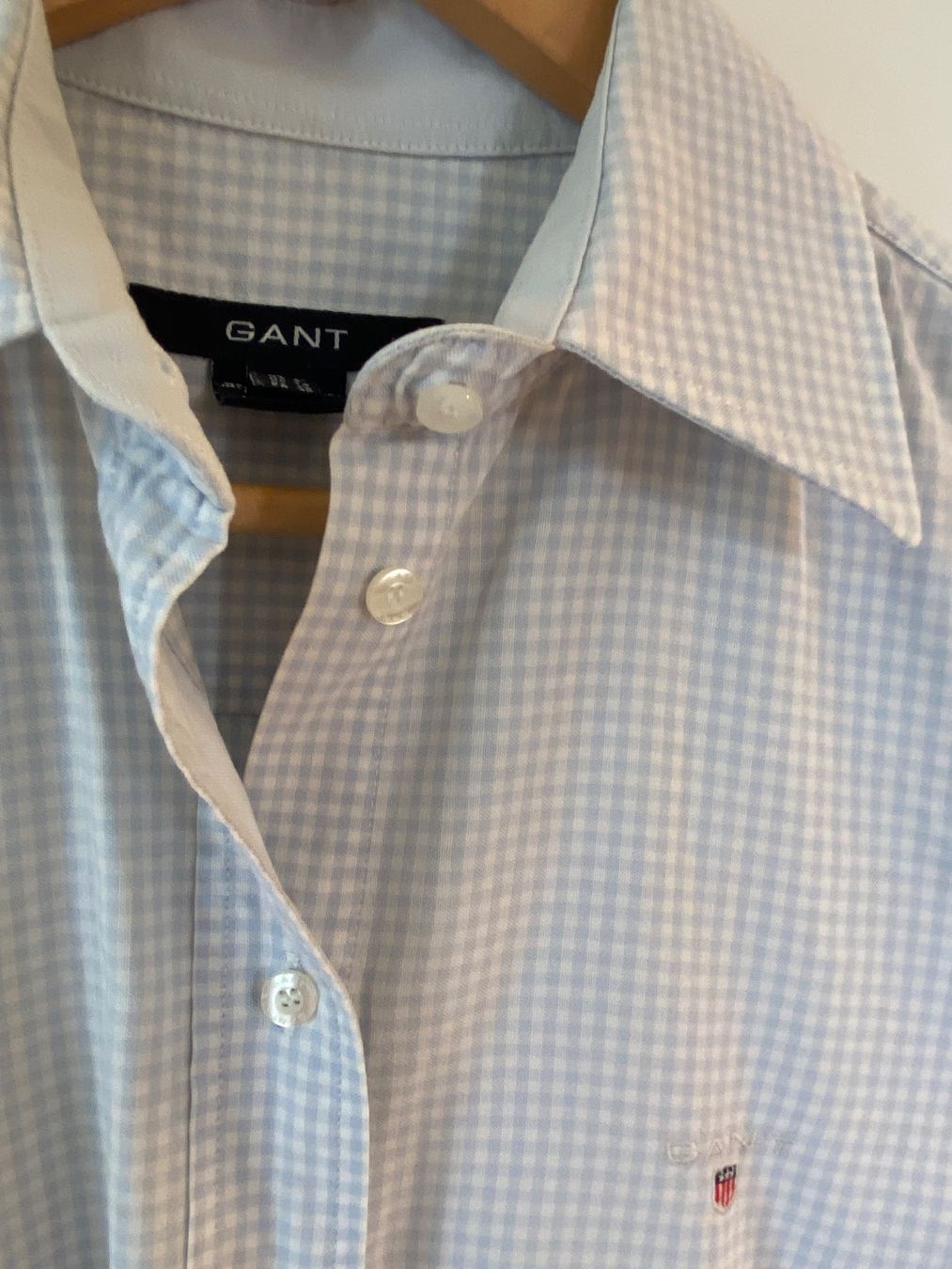 Gant Camicette: GANT Hemd, hellblau/weiss kariert – Nuovo (secondo la descrizione) da Oberrieden venduto da mar_8vmz 8