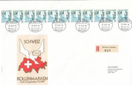 734 FDC Elferstreifen 17.8.87, Kat. SBK 25 Fr. 100.00