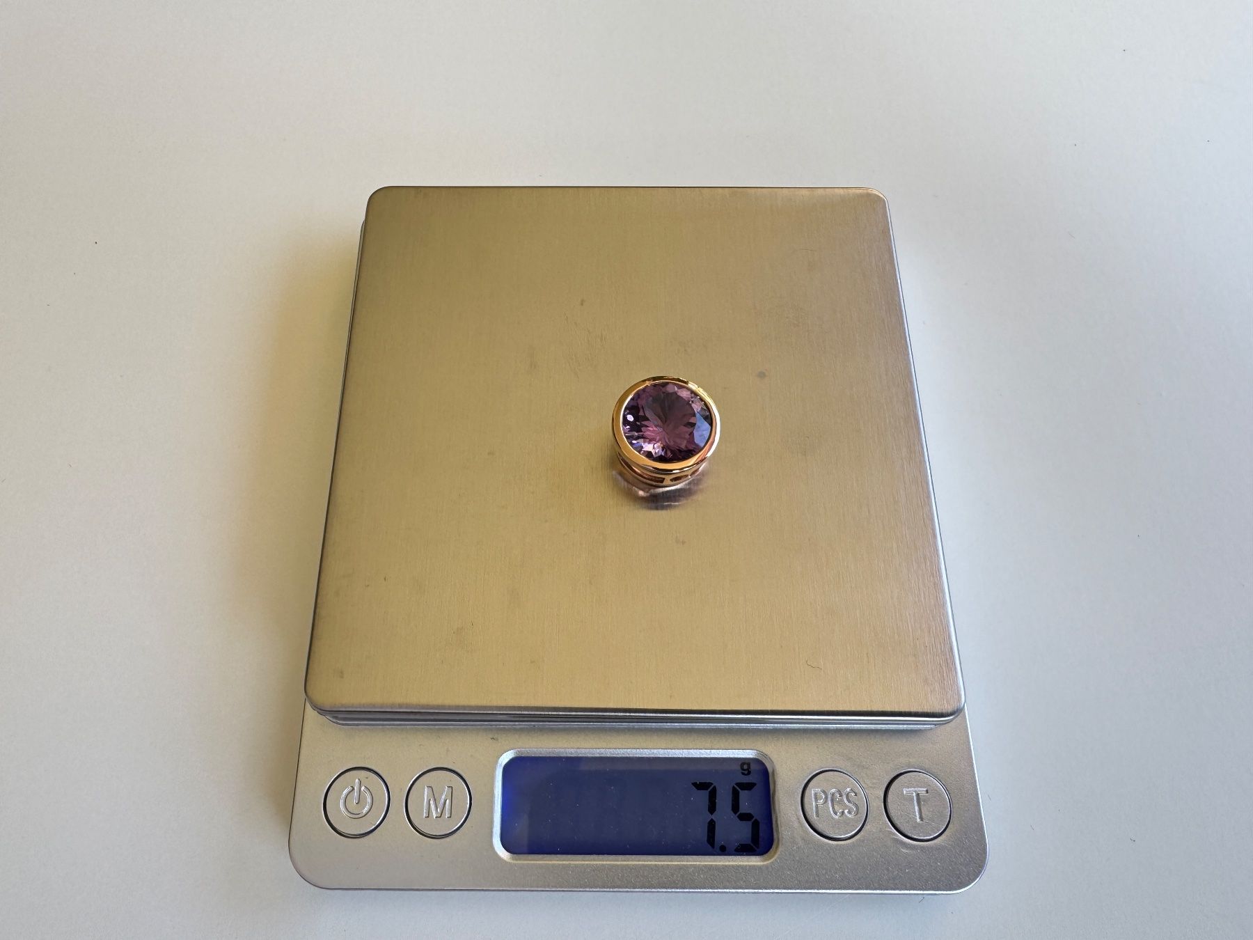 Anhänger: Pendentif en Or Rose 18ct., Améthyste. – Gebraucht aus Geneve von iBest 6