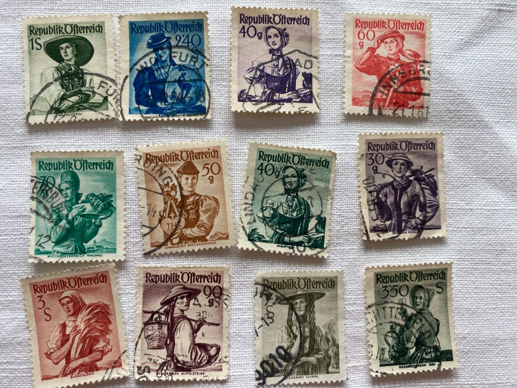 Tous les timbres: Briefmarken Oesterreich – D'occasion à St. Gallen par Blin