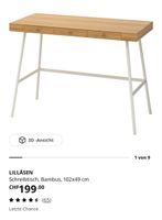 LILLASEN Schreibtisch Bambus 102x49cm - Tolles Angebot!
